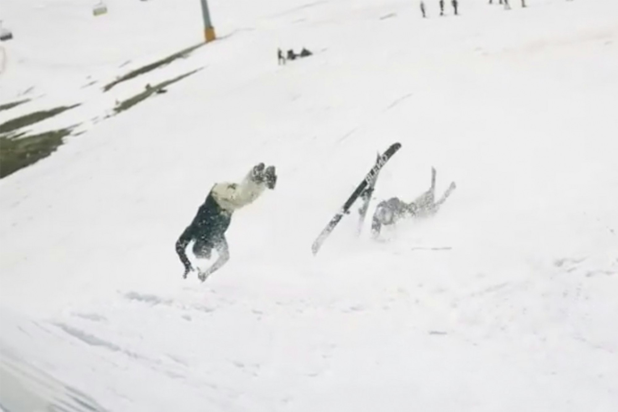 A bunch of gnarly ski crash videos to make your Monday a fun day