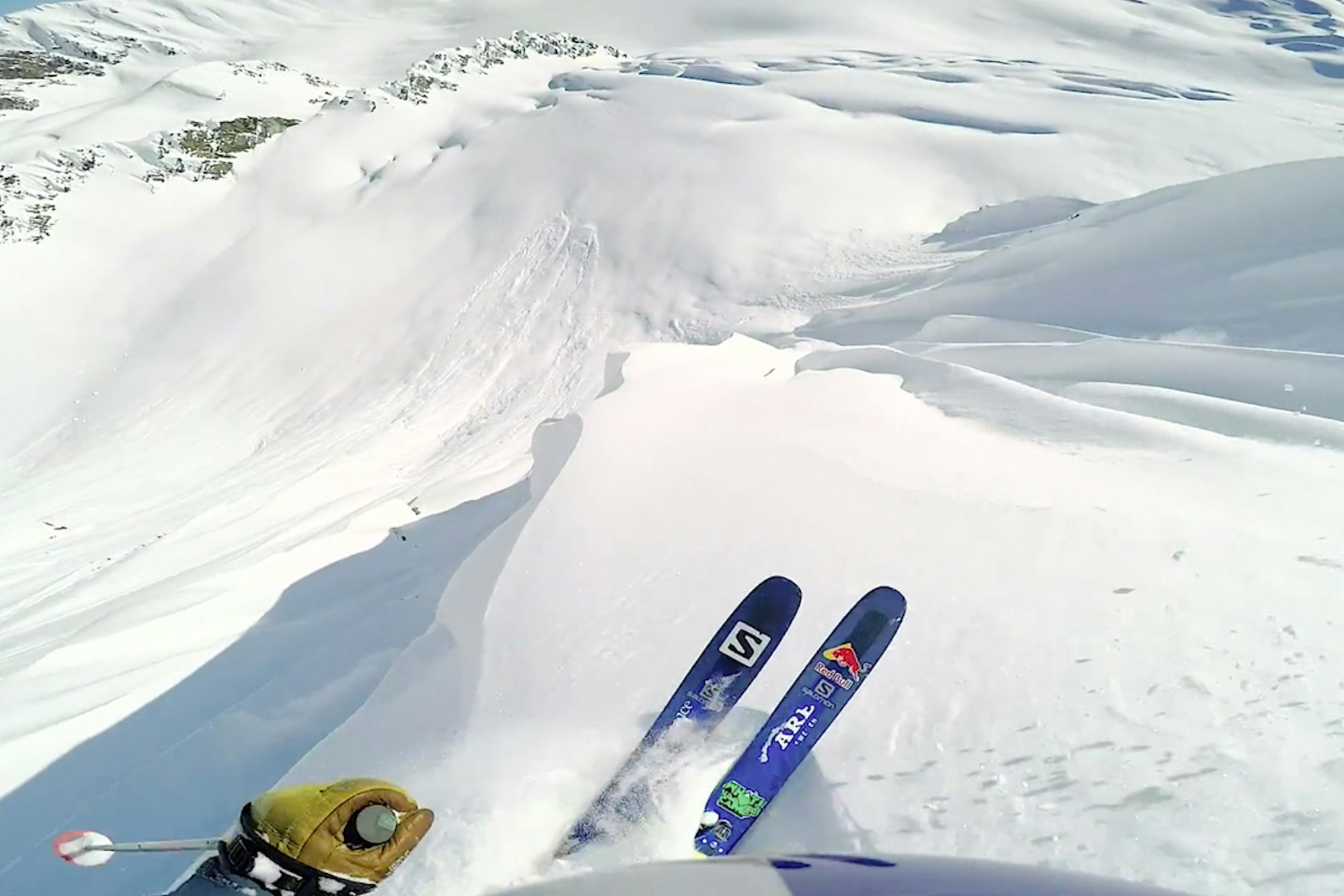 Ride along on a gnarly run in the Alaskan backcountry