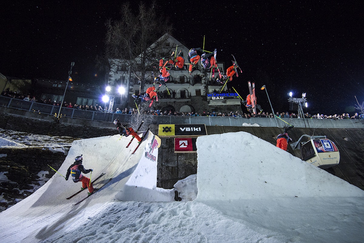 Photos: Red Bull hosted a slopestyle contest in the middle of an Austrian city