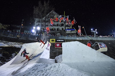 Photos: Red Bull hosted a slopestyle contest in the middle of an Austrian city