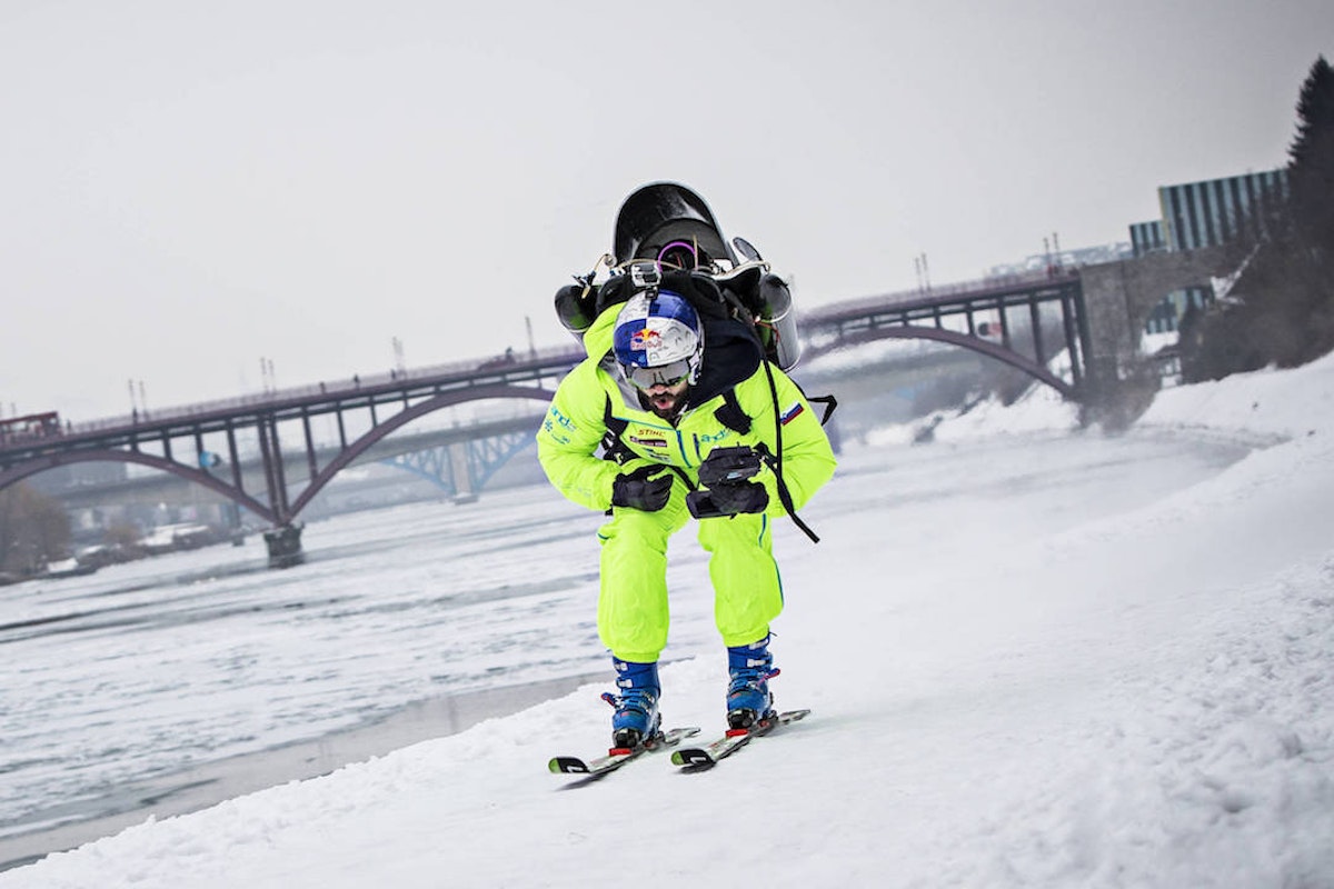 Jetpack-skiing through the streets of Slovenia? Heck. Yes.