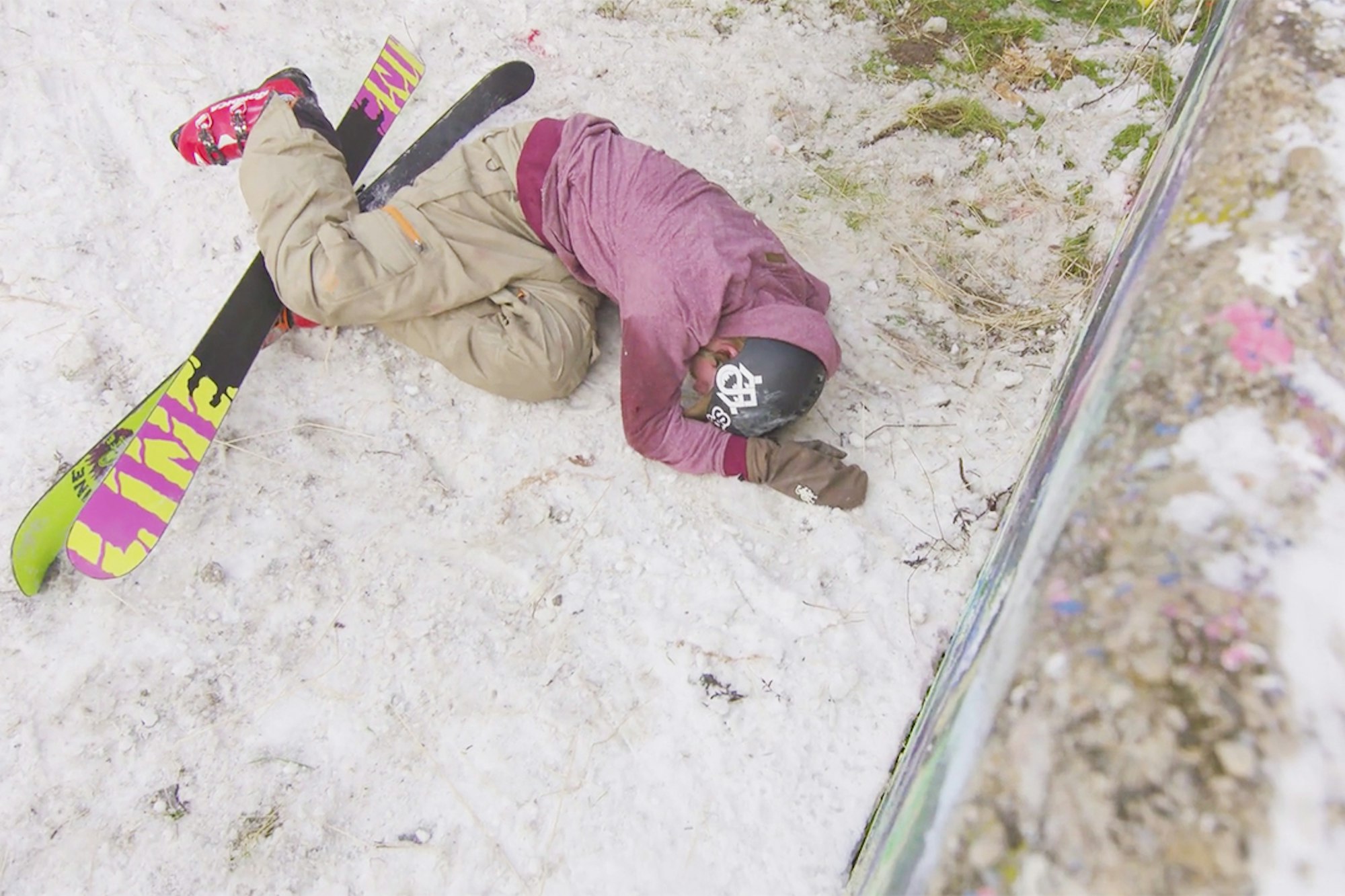 Every single crash from the making of LJ Strenio’s X Games Real Ski edit