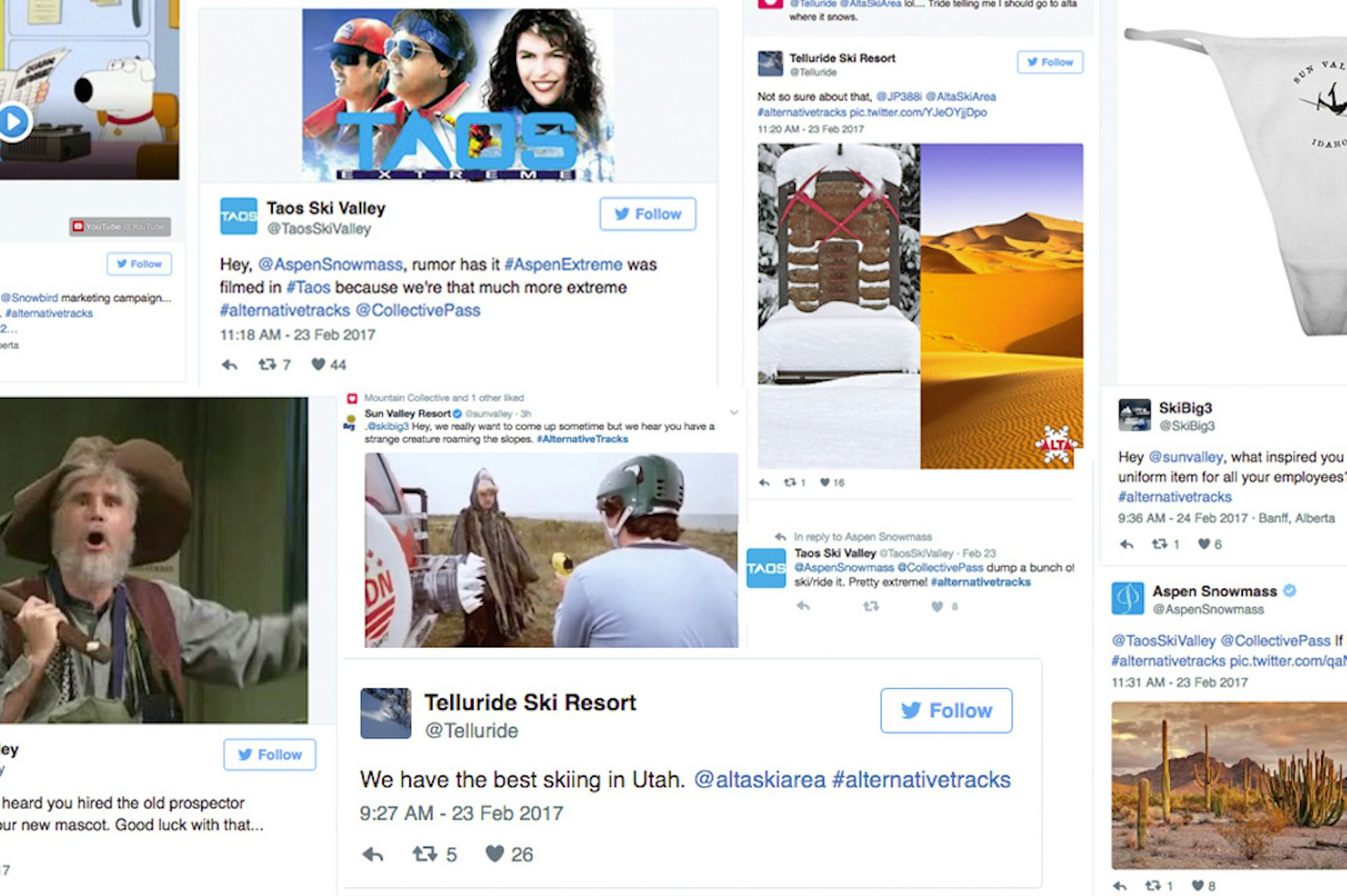 A bunch of ski resorts are fighting on Twitter and it's amazing