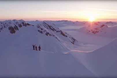 Skiing wizard Dane Tudor tackles vertical Alaskan spine lines by foot