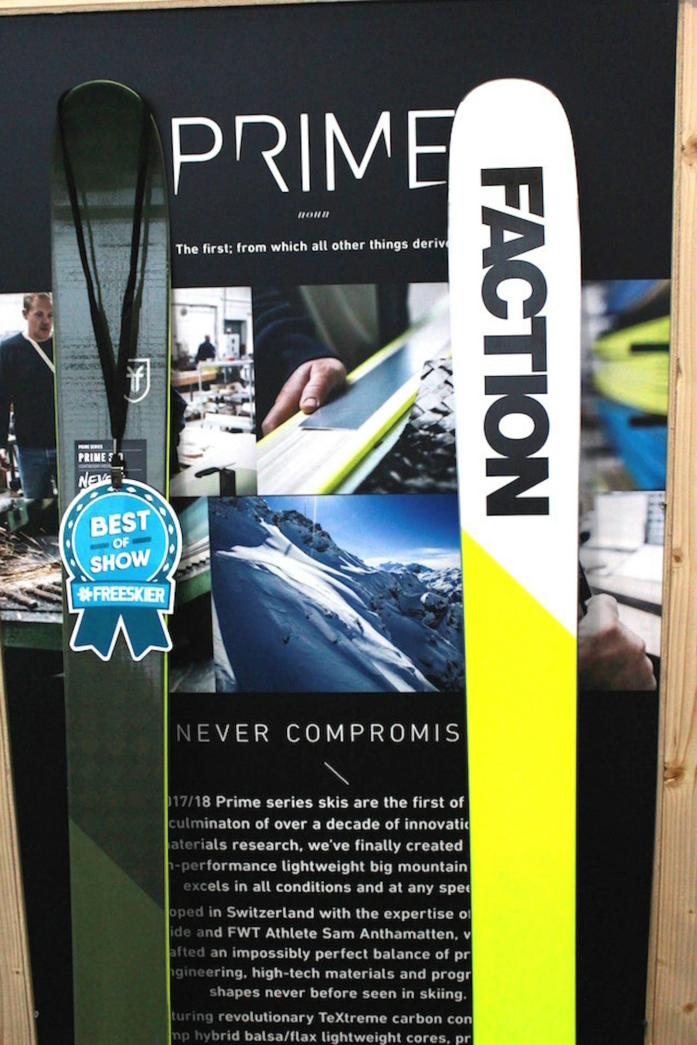 Faction Prime 3.0 with FREESKIER Best of Show award
