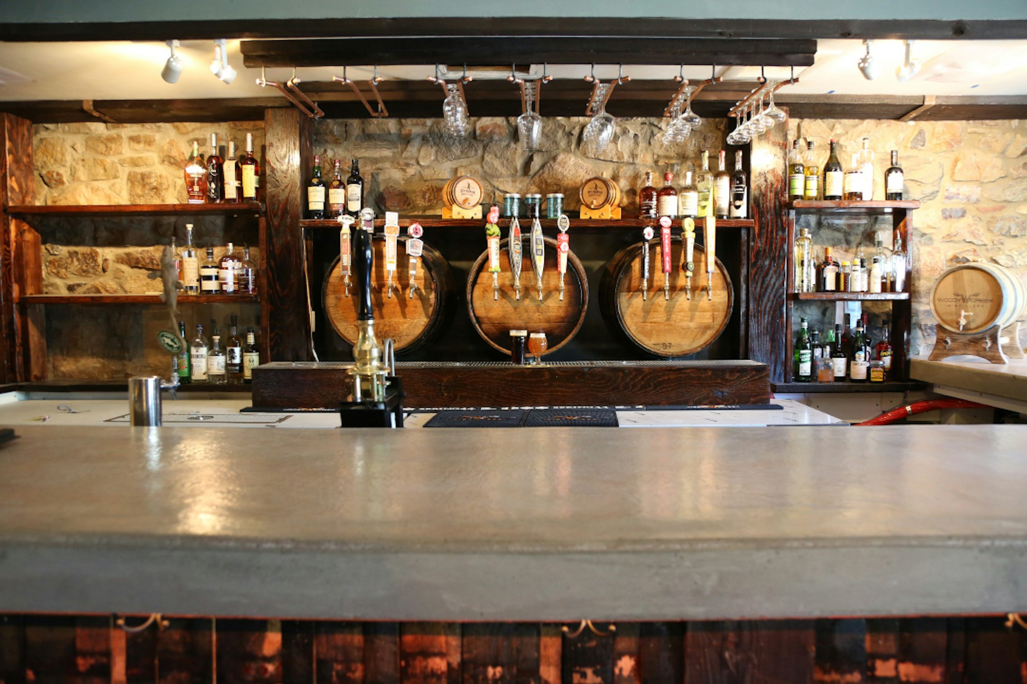 There's a bar at Rocky Mountain Underground's ski shop—go belly up