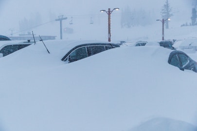 20 feet of snow in 10 days? Very possible at Mammoth Mountain right now