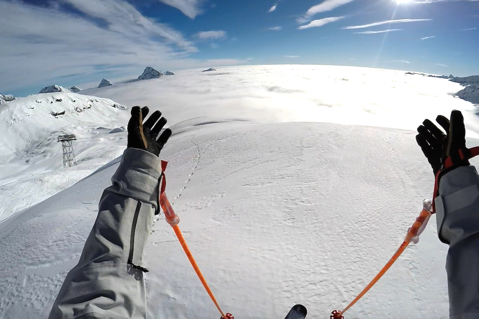 Watch: A POV adventure with Italian skier Markus Eder