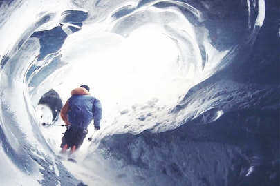 Ice tunnel skiing dominates our top videos of the week