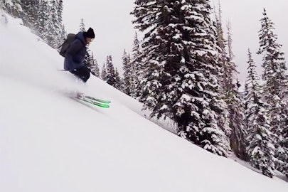 Look how smooth the powder turns are in Aspen right now