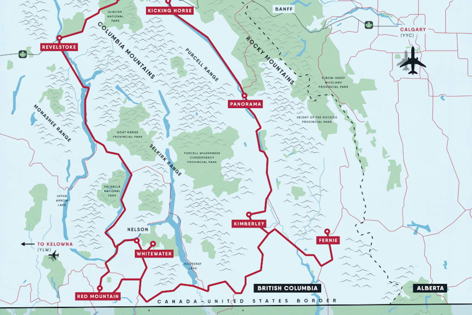 This is how you ski the famed Powder Highway