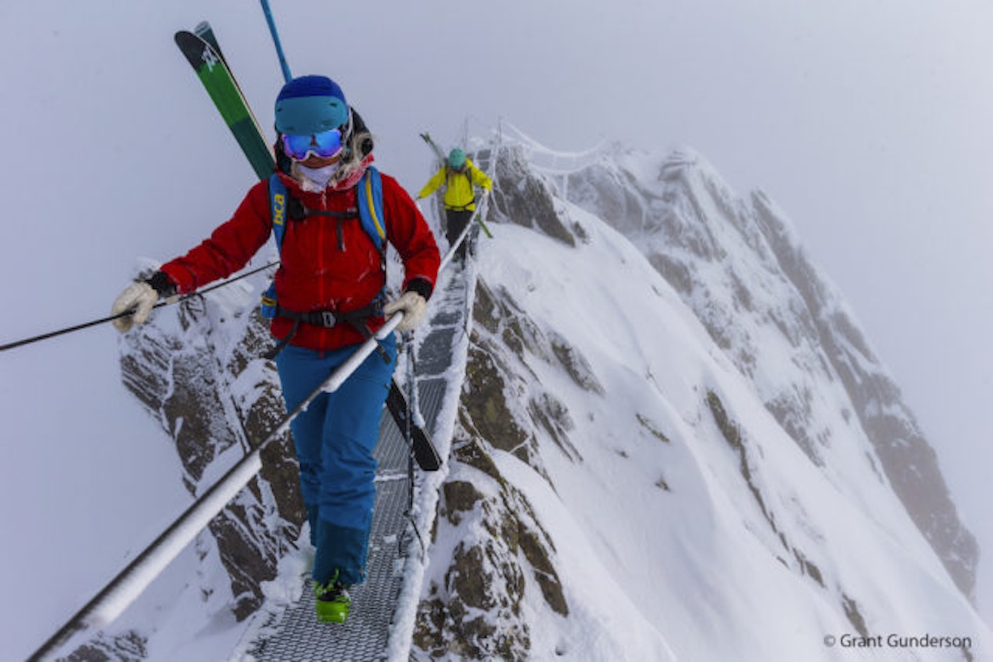 Grete Eliassen, Jess McMillan  skiing in Andermatt