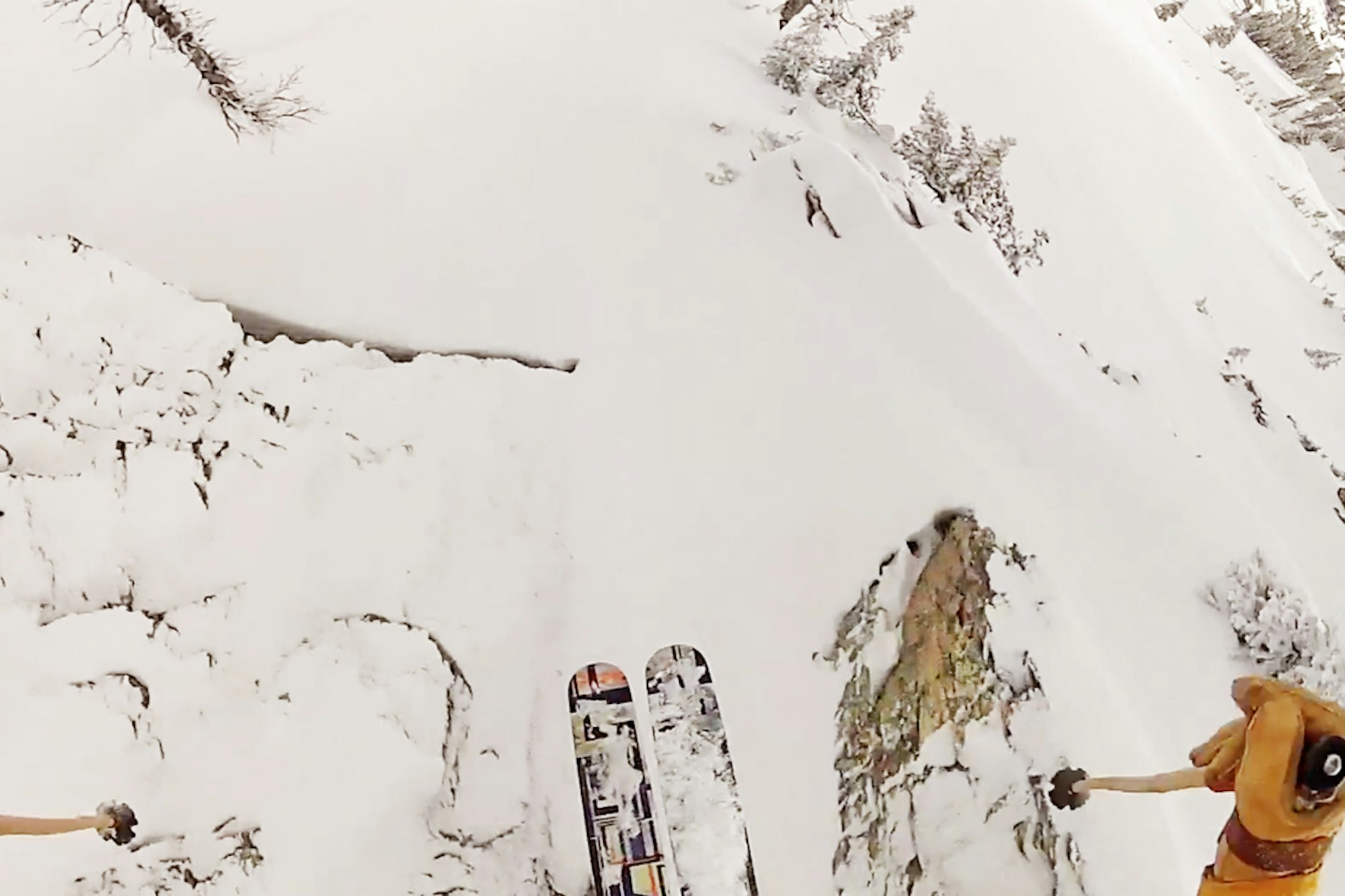 Guns, gasoline and cliffs in Carter Snow's big-mountain season edit