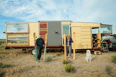 This ski company operates its factory on the road—literally