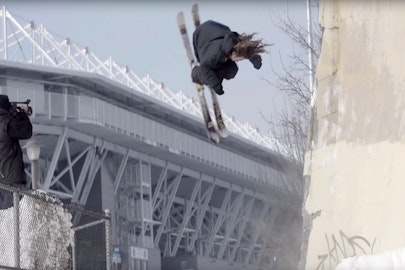 Enjoy 3:42 worth of rowdy street skiing with Quebec's own Émile Bergeron