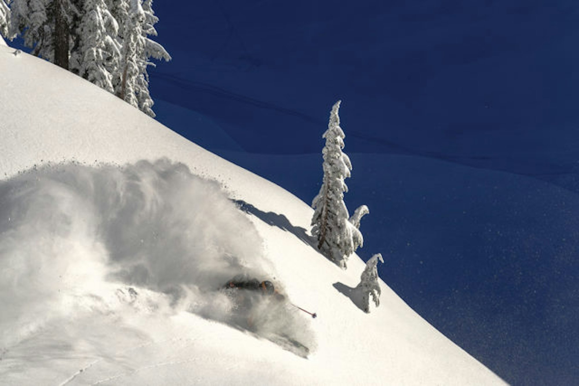 Sven Brunso skiing at Mt. Baker