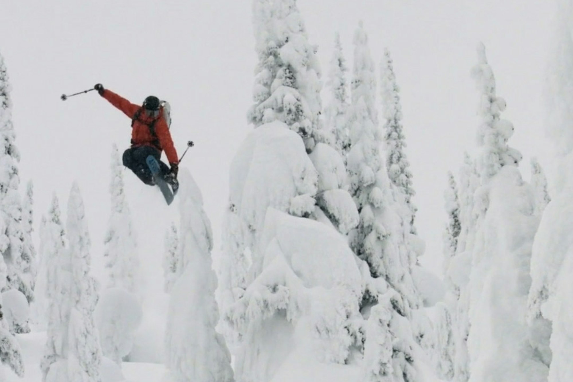 One plane, four dudes and seven minutes of majestic powder skiing