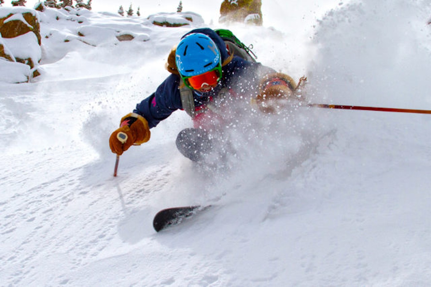 Location: Colorado backcountry, Skier: Kaylin Richardson, Photo: Casey Day