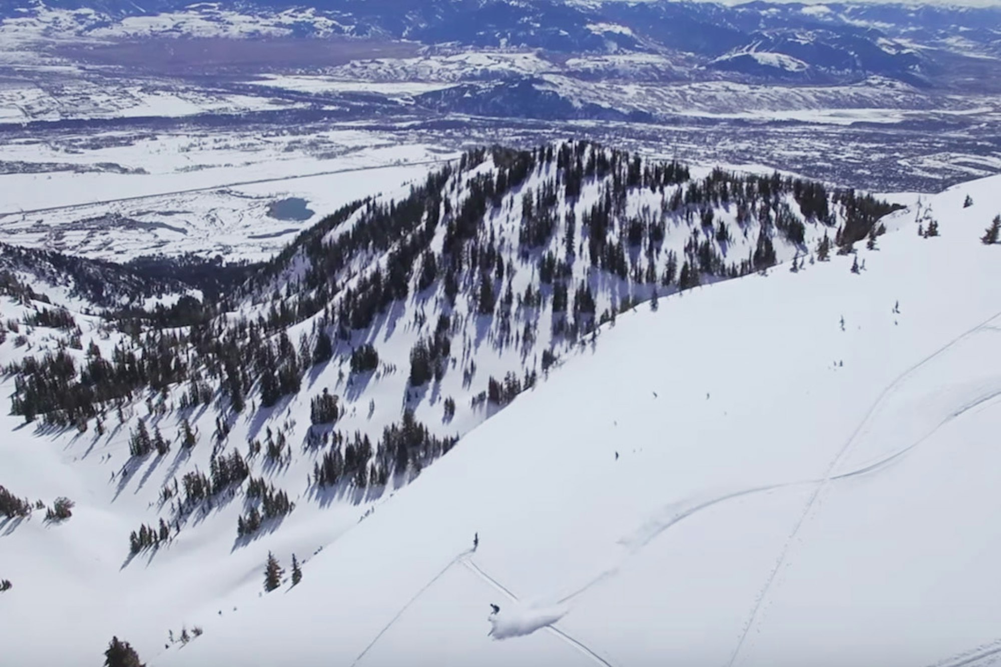Big-mountain season edit captured entirely via drone is an absolute must-watch, like, right now
