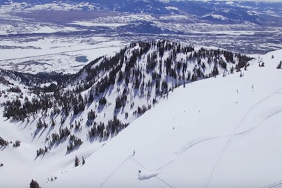 Big-mountain season edit captured entirely via drone is an absolute must-watch, like, right now