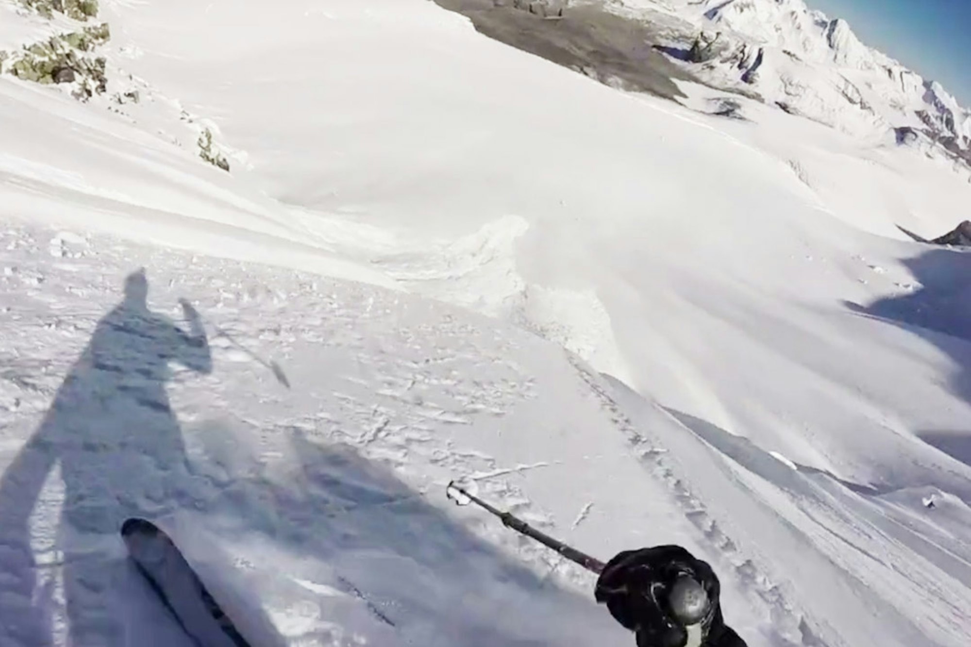 This die-hard dude just went big-mountain skiing in September