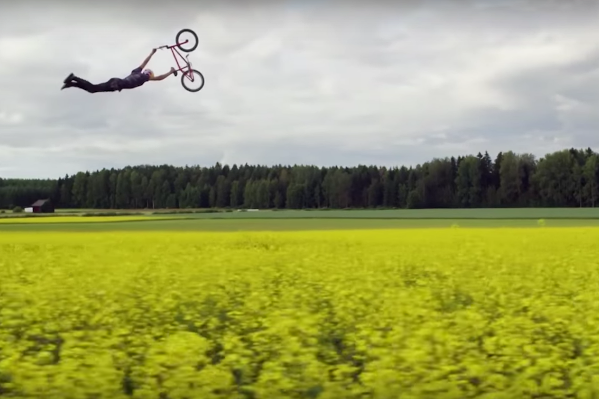 Absurd biking, Swiss skiing and 8 other videos for your Monday Morning Wake Up Call