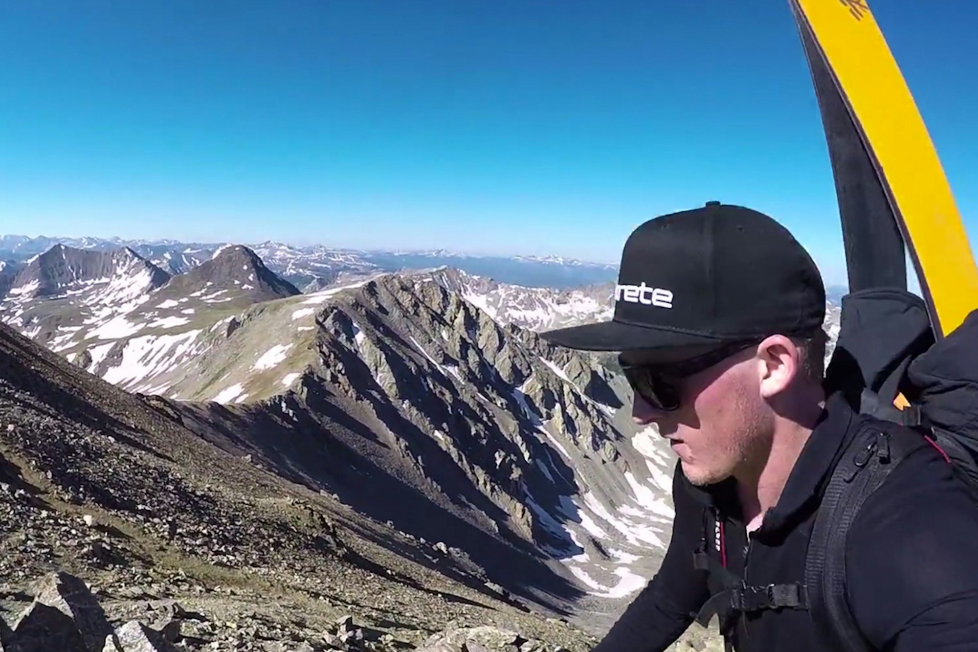 Drew Petersen is summer skiing 14,000-plus-foot peaks like a boss