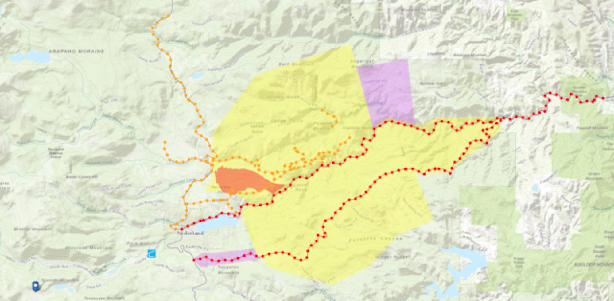 Cold Springs Fire Eldora