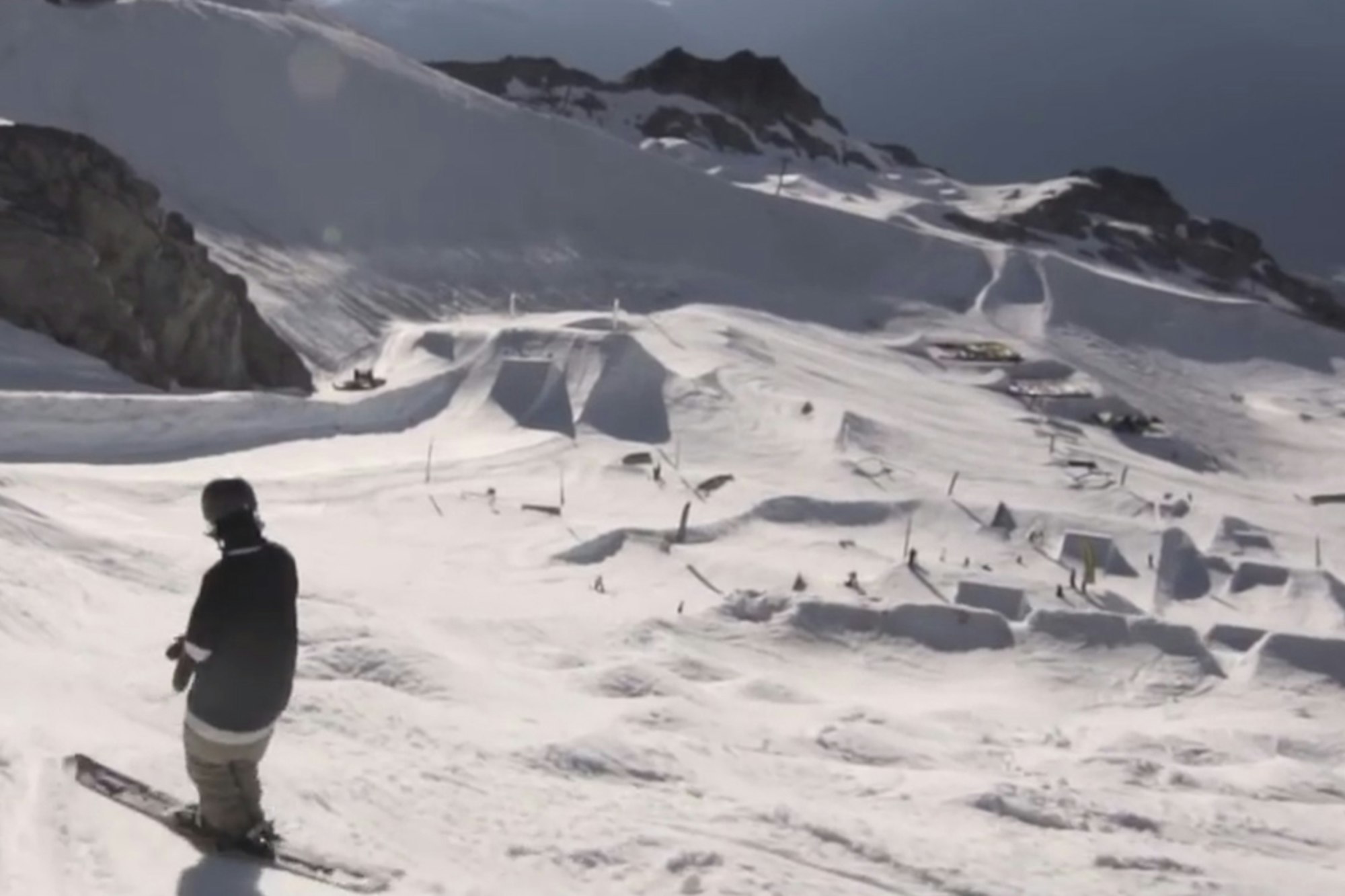 Teal Harle rips Whistler Blackcomb's Horstman Glacier after 40-foot winter