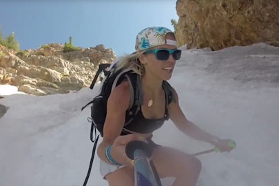 Summer solstice shredders plummet Alta's Main Chute