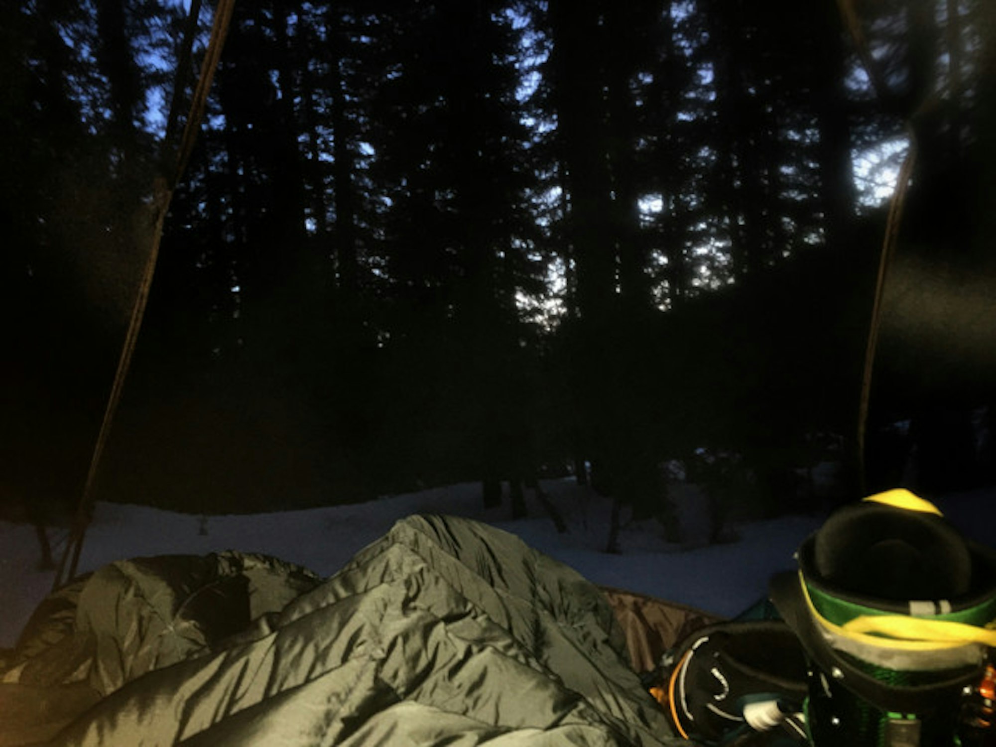 Rumpl down puffy camping