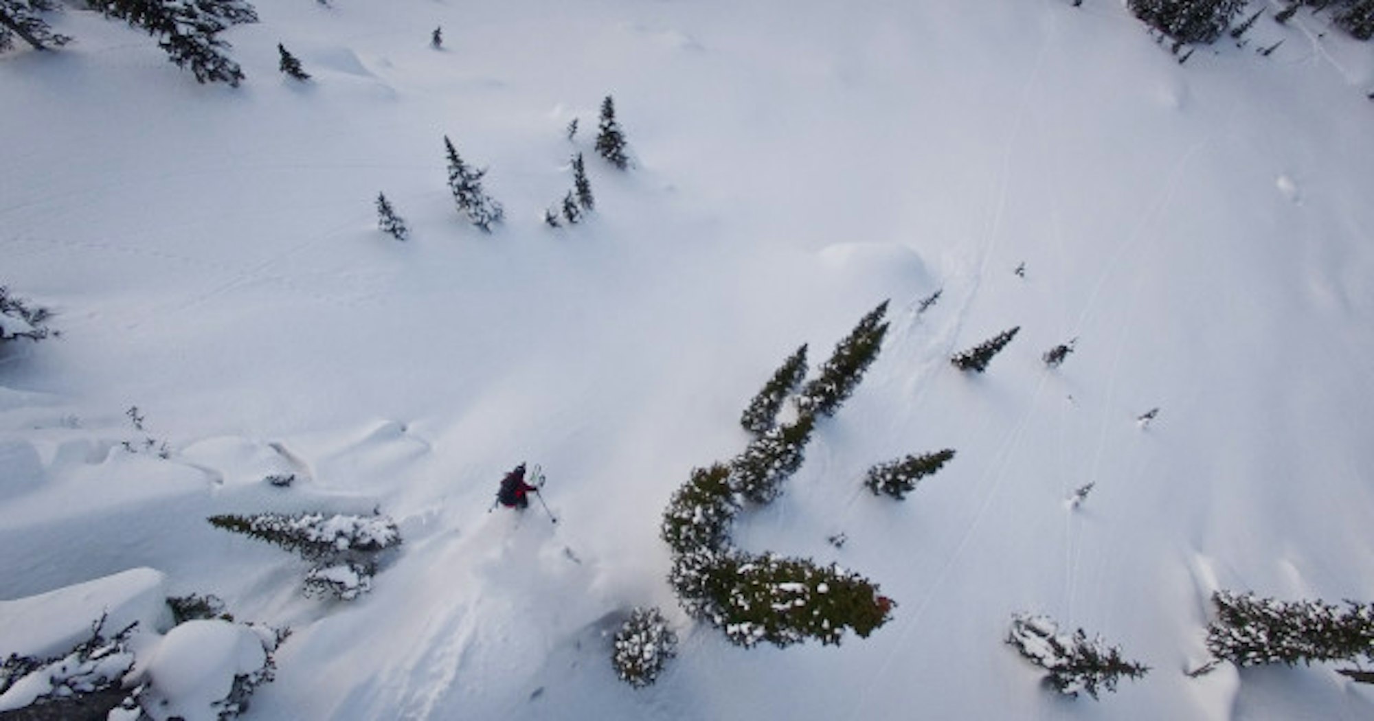 Pro skier Anna Segal in British Columbia