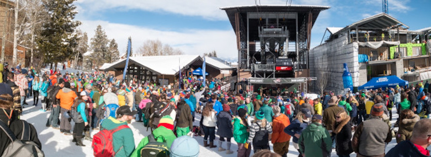 Music under the tram at Jackson Hole