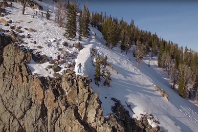Adrenaline-filled fun; Watch 2:16 of extreme ski-BASE jumping