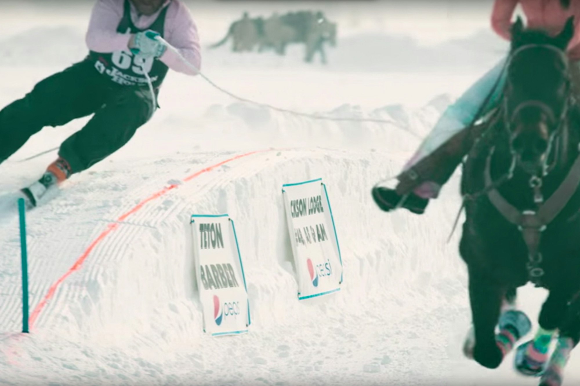 Think you could you ski behind a horse at 40 MPH?