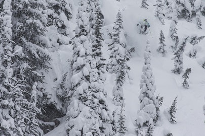 Gallery: Red Bull Cold Rush athletes score a deep pow day following slopestyle cancellation