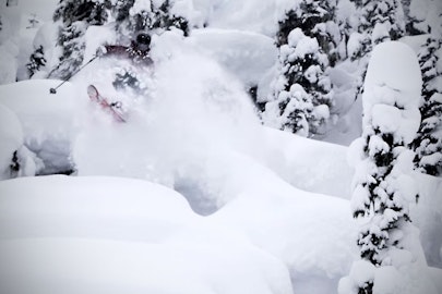 Mark Abma shows off the prime early-season conditions at Whistler Blackcomb