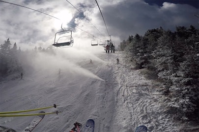 Shred life is a highway; watch one skier conquer the East Coast via van in "The Pursuit"