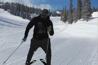 Drake skiing is the best/worst thing on the Internet today