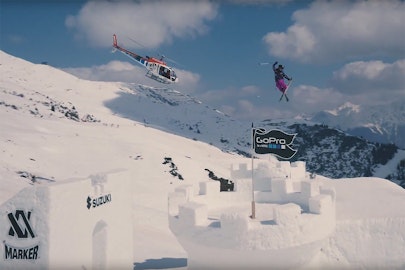 Watch: Dania Assaly slays big jumps and demolishes drone in middair