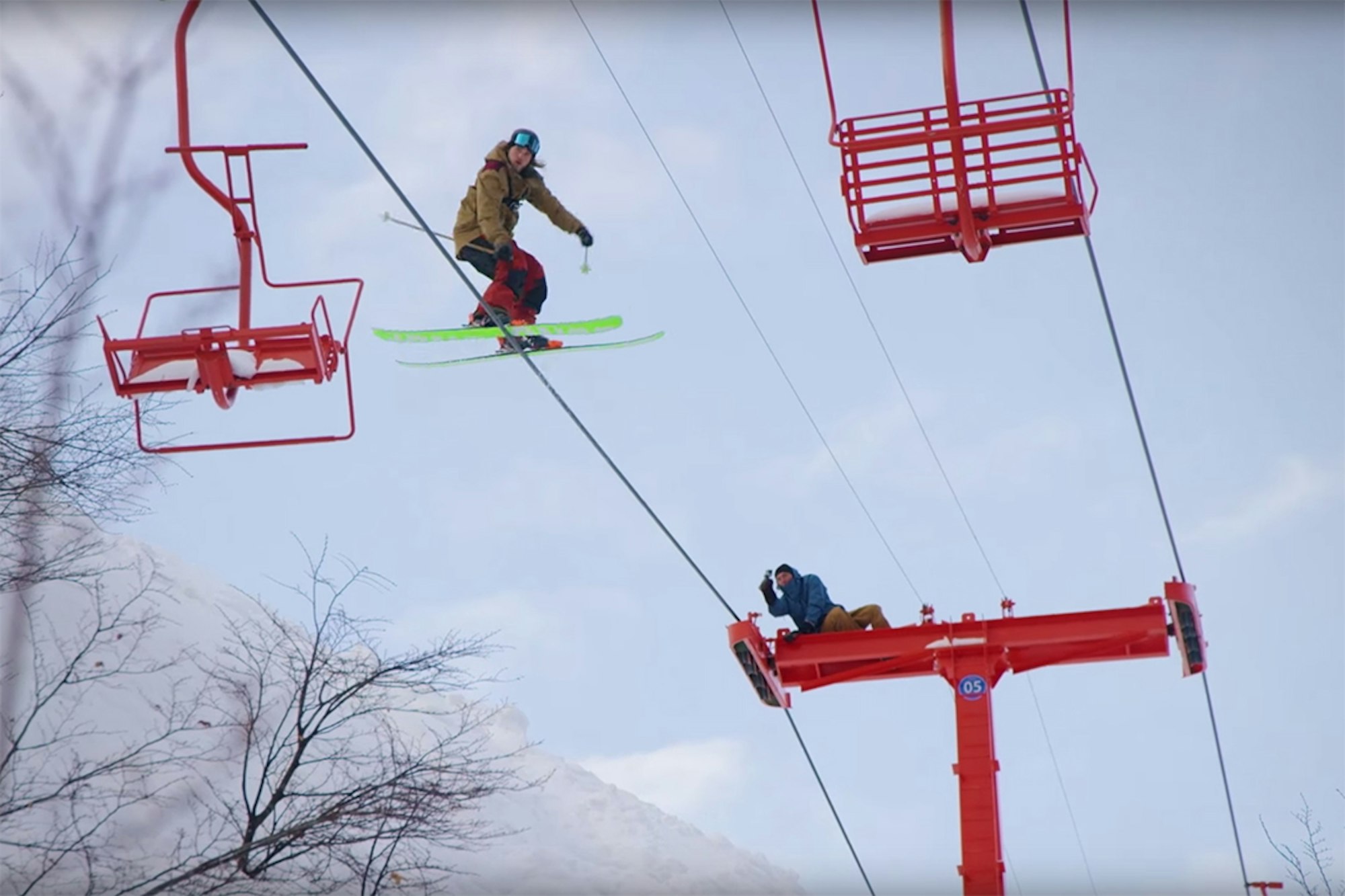 Must-Watch: Crazy Karl Fostvedt slides a chairlift cable in South America