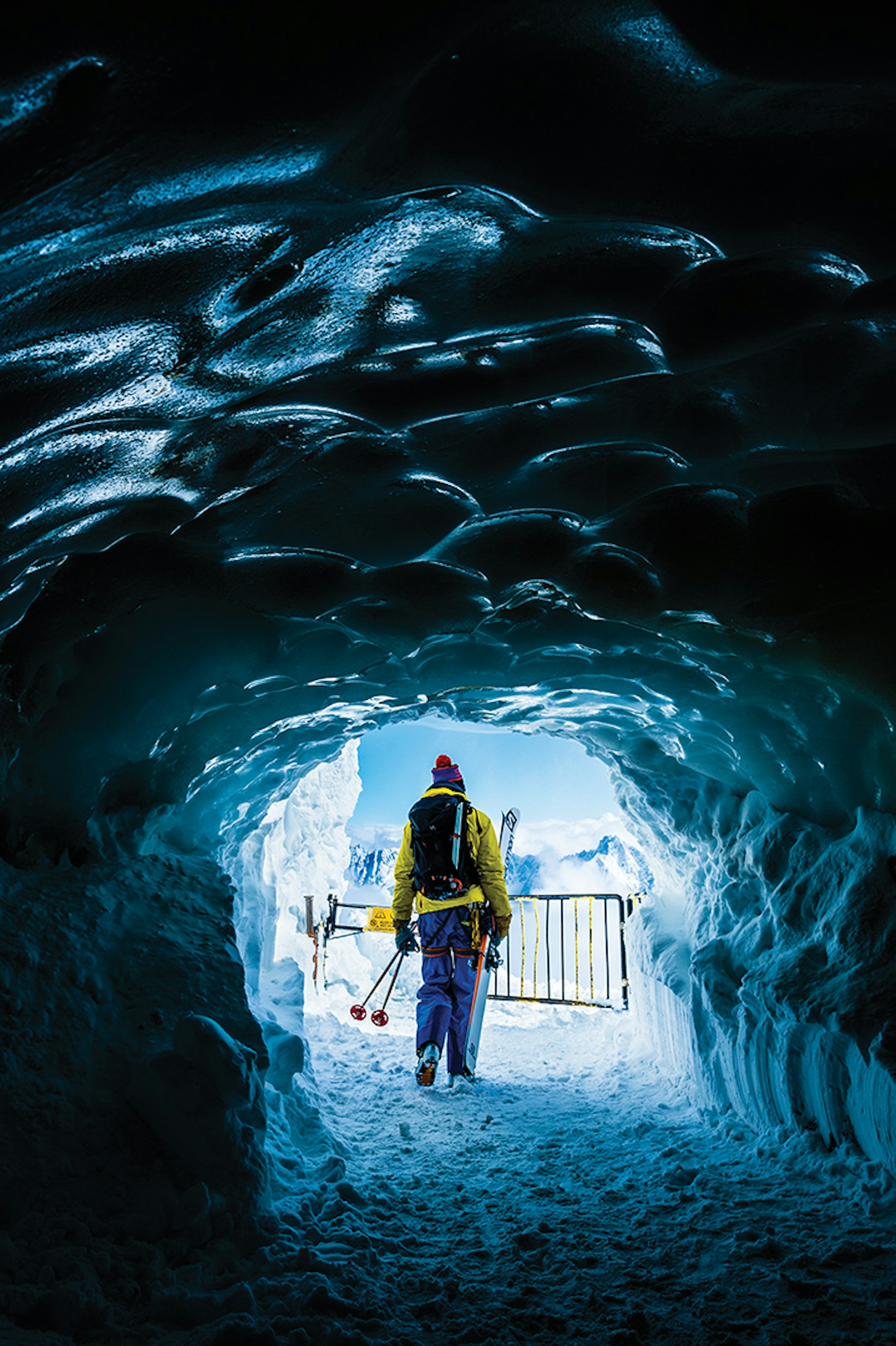 Andreas Fransson at Aiguille du Midi, Chamonix, France.