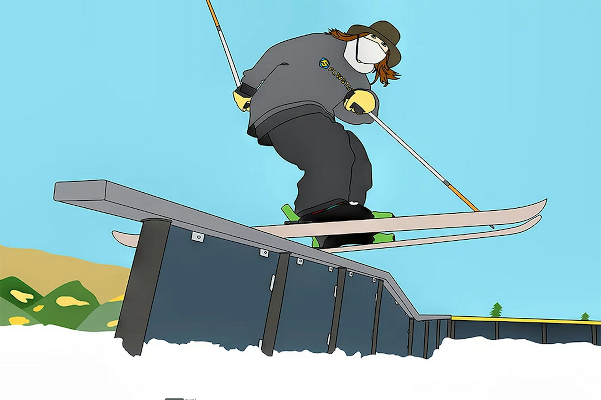 Jib master Aidan Sheahan gets down on Woodward Copper's summer setup