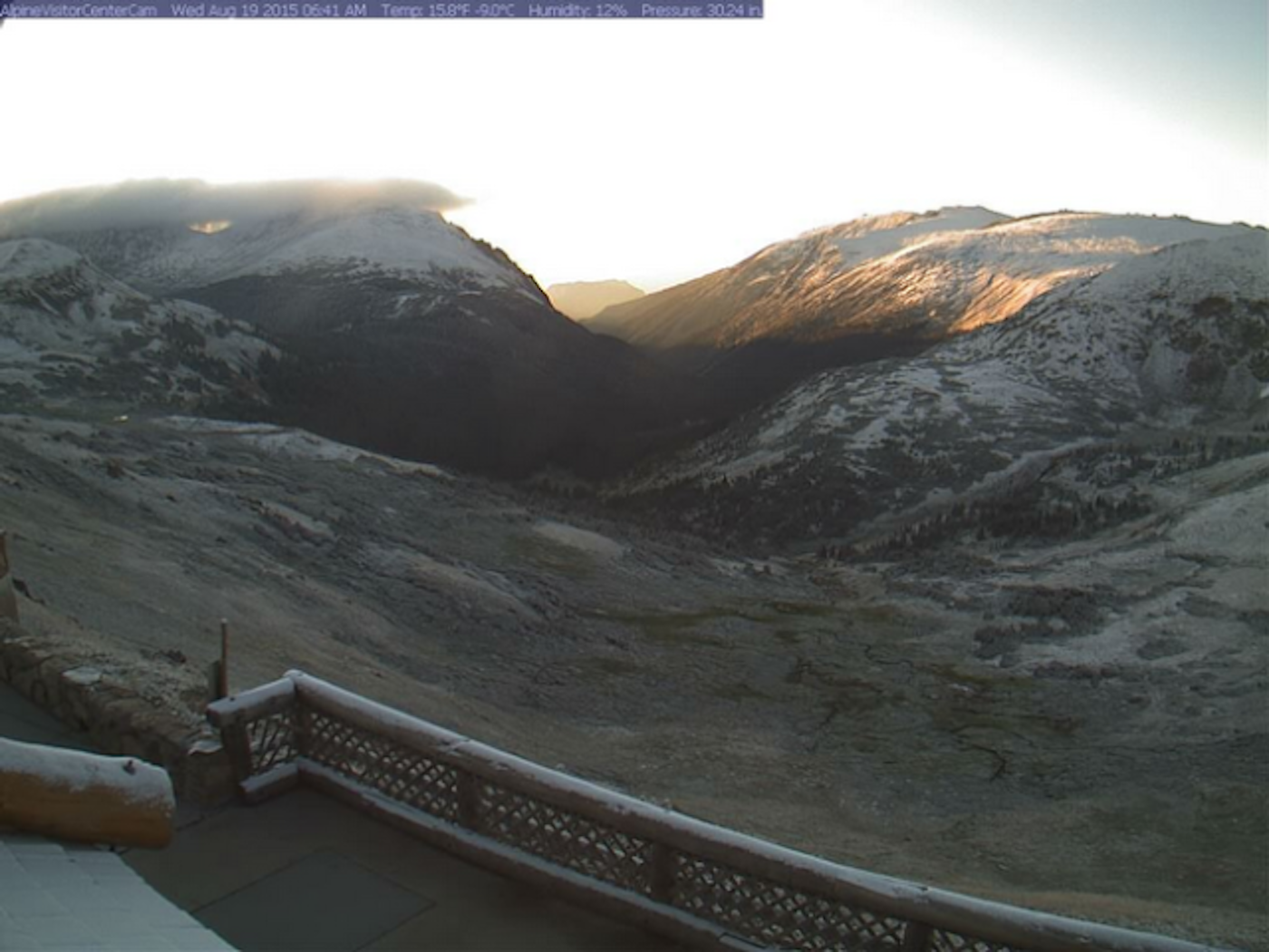 Snow in Colorado in August