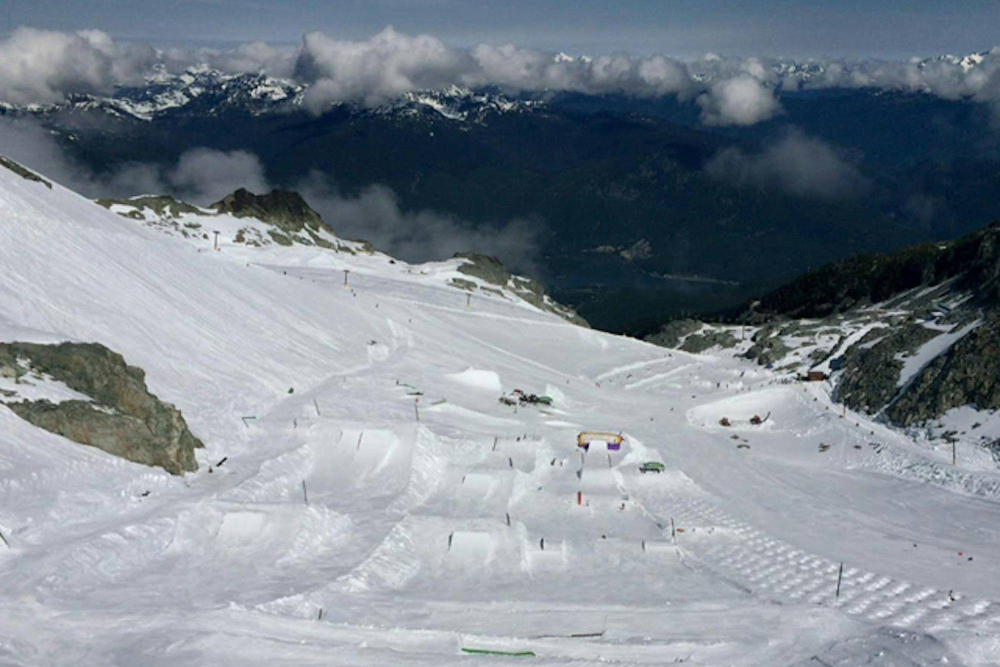 Whistler battles climate change with high alpine snow guns