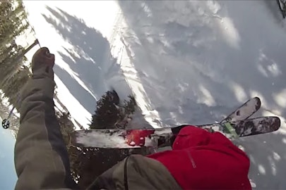 Wasatch local Andrew Pollard sends it at Alta in a bunny rabbit onesie