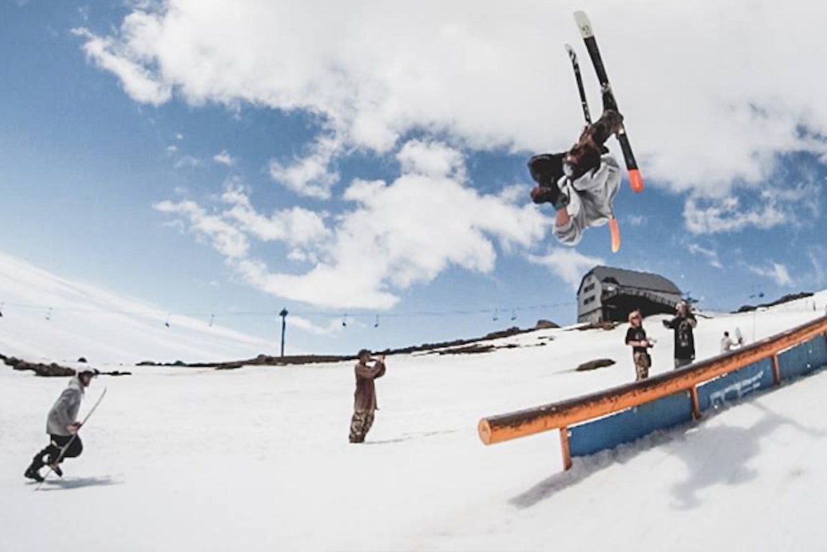 Jeremy "Pan Pan" Pancras jibs up a mighty storm at Timberline Lodge