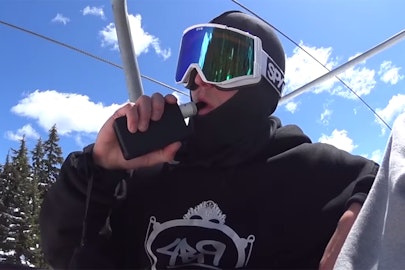 Smoking hemp and shredding Mt. Hood; Steve Stepp FTW!