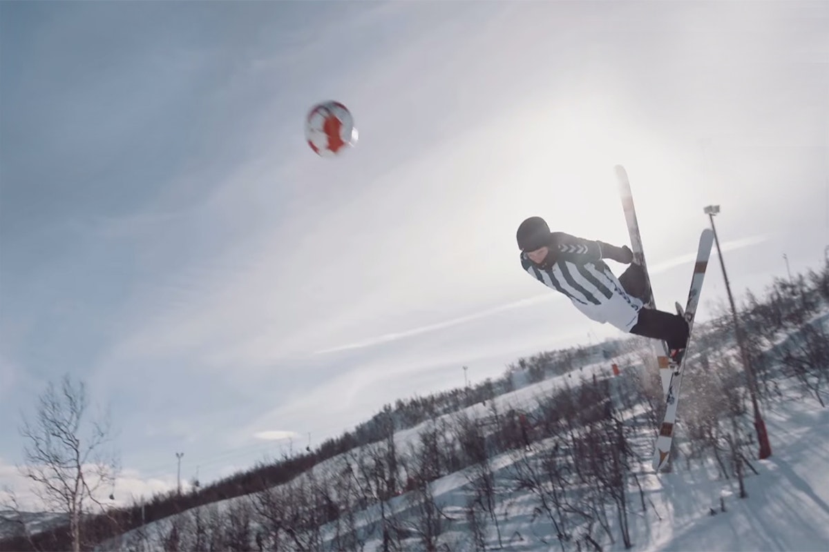 Skiing and soccer: what could possibly go wrong?