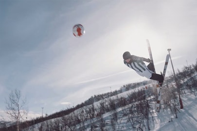 Skiing and soccer: what could possibly go wrong?